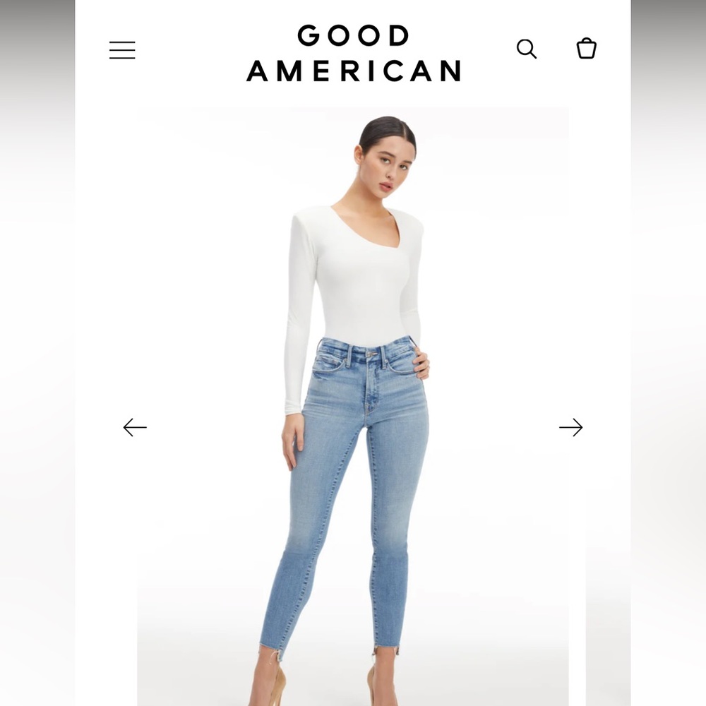 GOOD AMERICAN Good Legs 10/30 in Blue503
